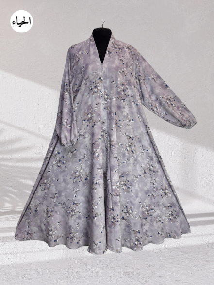 Ebony Garden Printed Abaya