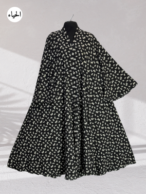 Bow-Tie Printed Abaya