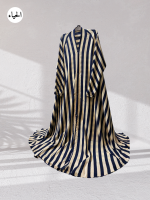 Bold Vertical Striped Abaya