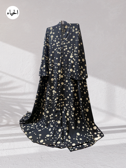 Multi-Sized Polka Dot Abaya