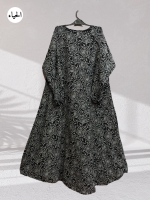 Monochrome Rose Pullover Abaya