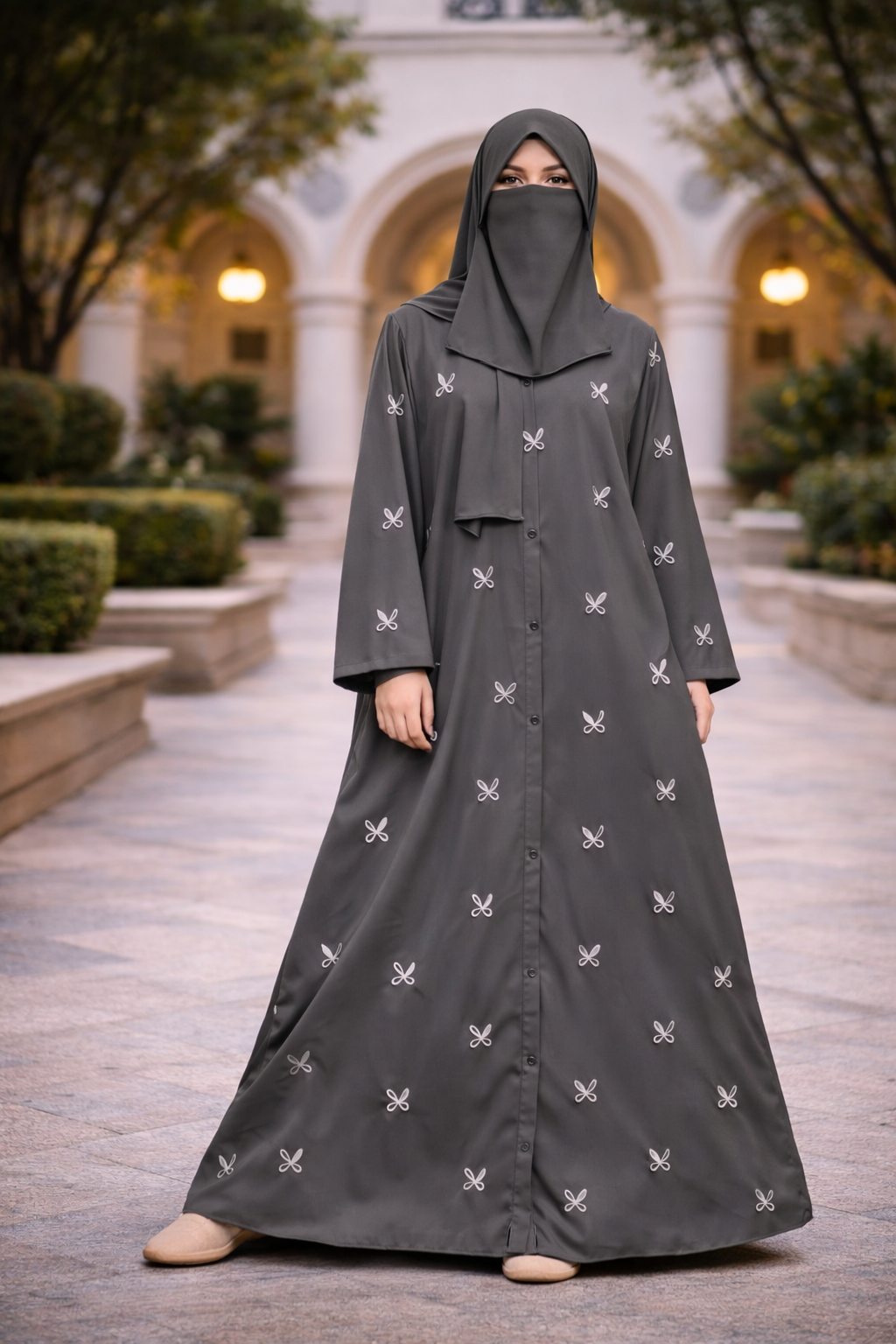 Bow Abaya | Feel Truly Beautiful in 7 Modest Nida Colors 6 Bow Abaya | Feel Truly Beautiful in 7 Modest Nida Colors - Image 6
