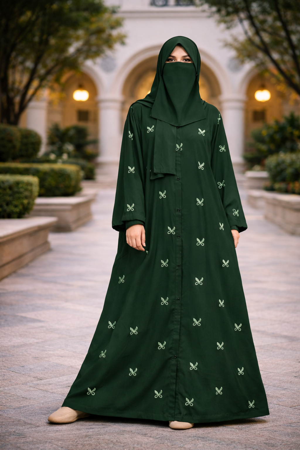 Bow Abaya | Feel Truly Beautiful in 7 Modest Nida Colors 3 Bow Abaya | Feel Truly Beautiful in 7 Modest Nida Colors - Image 3
