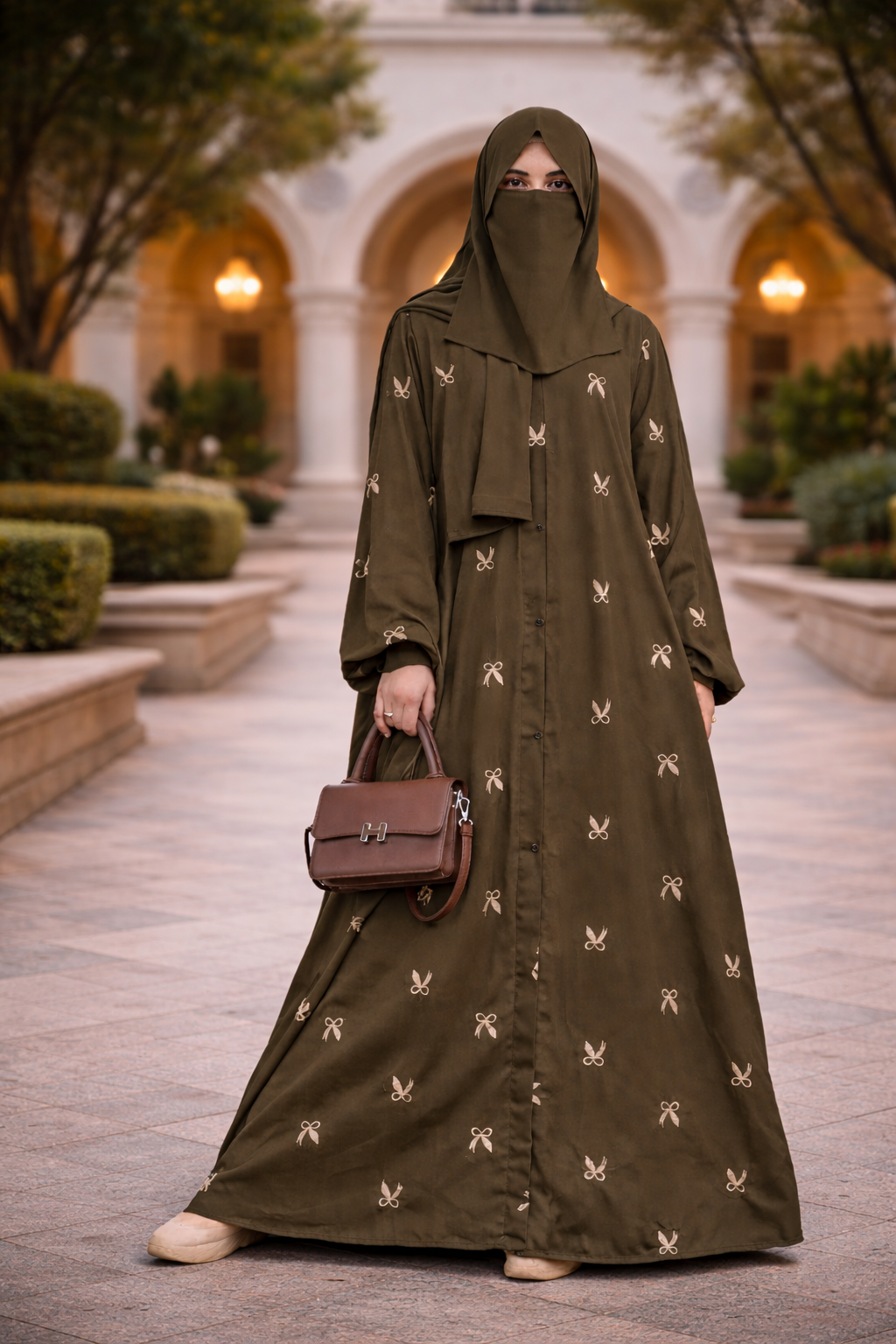 Bow Abaya | Feel Truly Beautiful in 7 Modest Nida Colors 8 Bow Abaya | Feel Truly Beautiful in 7 Modest Nida Colors - Image 8