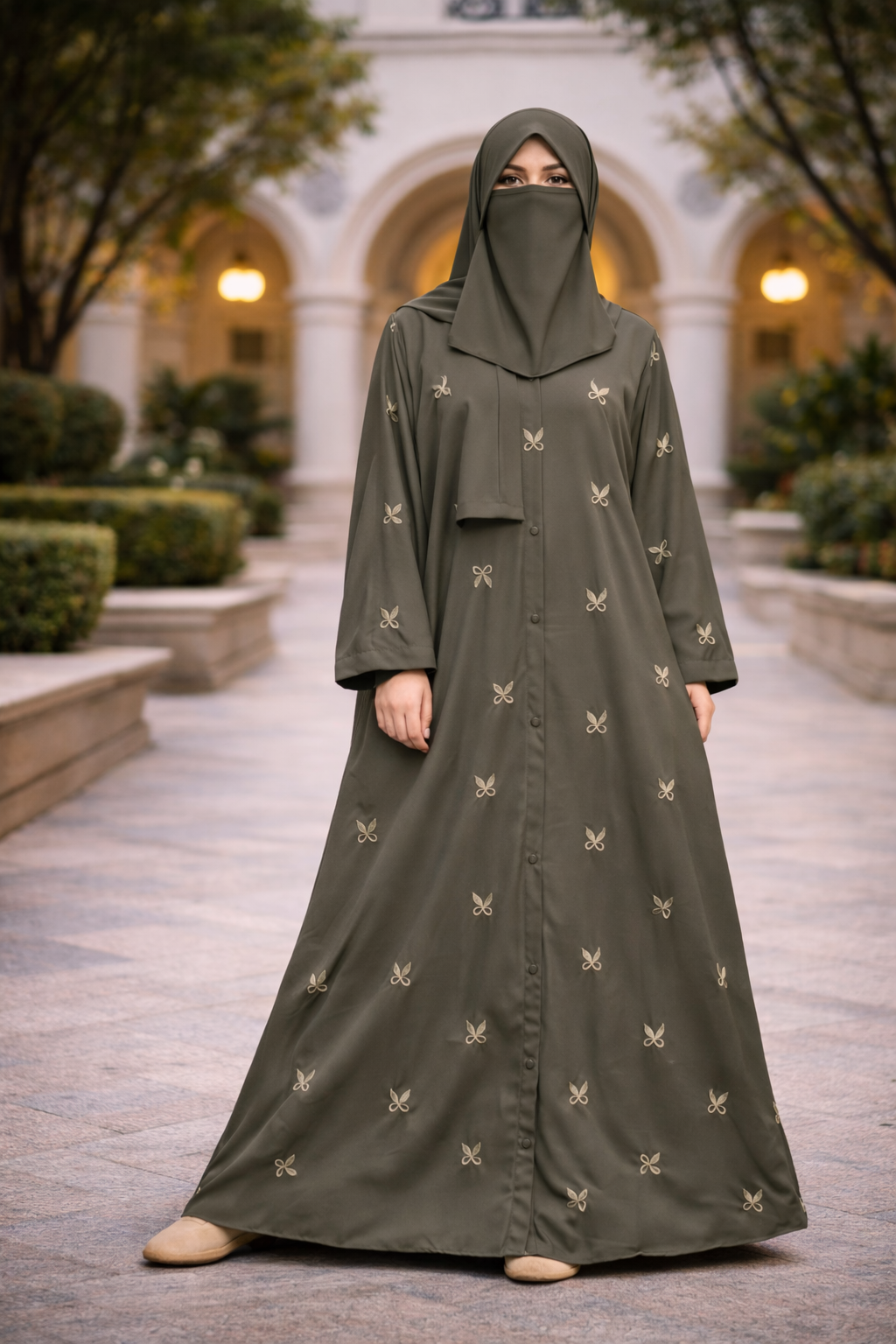 Bow Abaya | Feel Truly Beautiful in 7 Modest Nida Colors 4 Bow Abaya | Feel Truly Beautiful in 7 Modest Nida Colors - Image 4